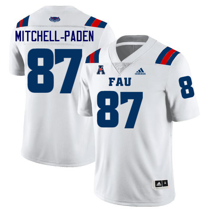 Zaire Mitchell-Paden FAU Jersey,Florida Atlantic Owls Football Jersey,Uniforms,Gears-White